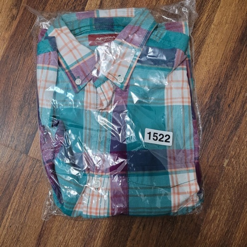 Arizona Jeans Co. Plaid Button Up Long Sleeve Casual Shirt Small Vintage Style - Picture 9 of 9